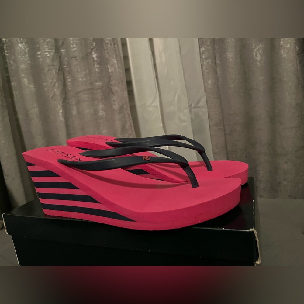 Ralph Lauren Jalen Wedge Sandals